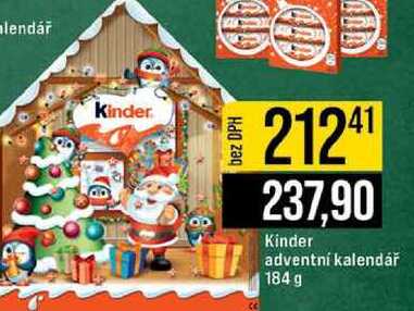 Kinder adventní kalendář 184 g 