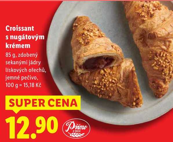 Croissant s nugátovým krémem, 85 g