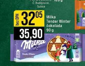 Mira Tender Winter čokoláda 90g 