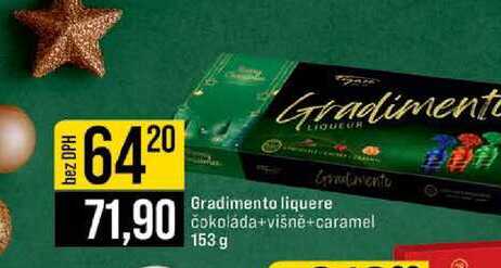 Gradimento liquere čokoláda višně+caramel 153 g