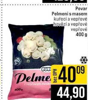 Povar Pelmeni s masem kuřecí a vepřové hovězí a vepřové vepřové 400 g