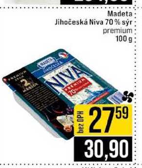 Madeta Jihočeská Niva 70% sýr premium 100 g