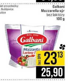 Galbani Mozzarella sýr bez laktózy 100 g