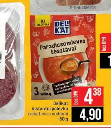 Delikat instantní polévka rajčatová s nudlemi 50 g 