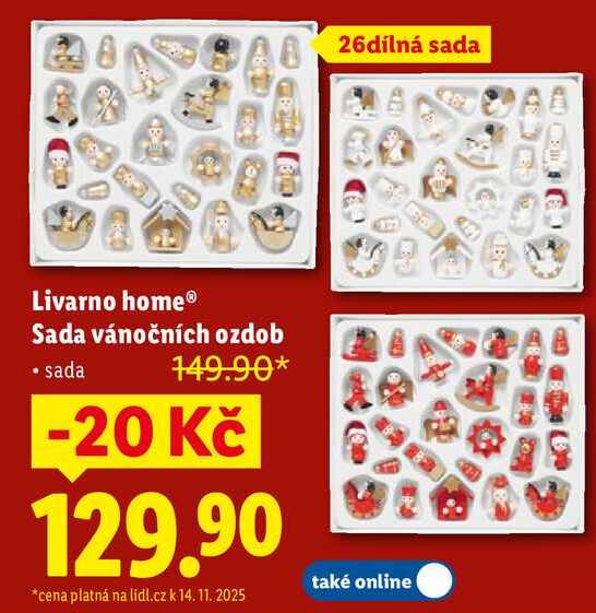Livarno home Sada vánočních ozdob