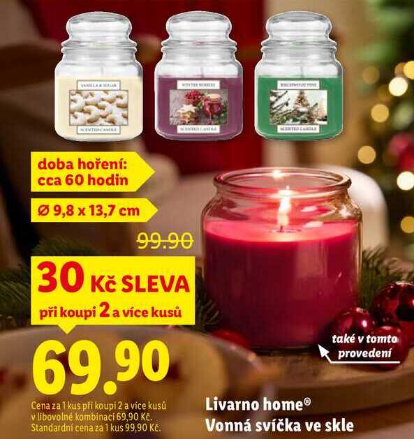Livarno home Vonná svíčka ve skle