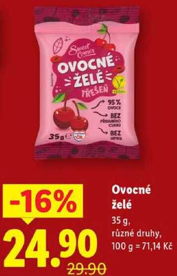 Ovocné želé, 35 g