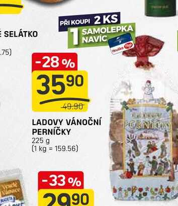LADOVY VÁNOČNÍ PERNÍČKY 225 g   
