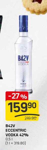 B42V ECCENTRIC VODKA 42% 0,5l