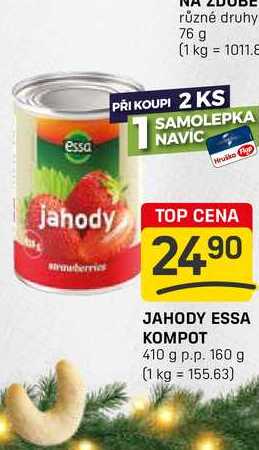 JAHODY ESSA KOMPOT 410 g p.p. 160 g 