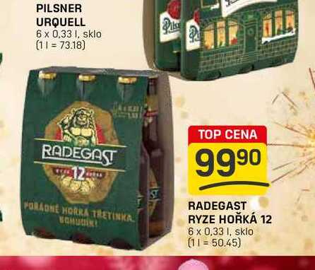 RADEGAST RYZE HOŘKÁ 12 6 x 0,33l