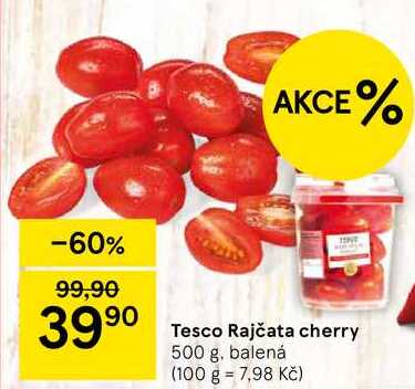 Tesco Rajčata cherry, 500 g, balená 