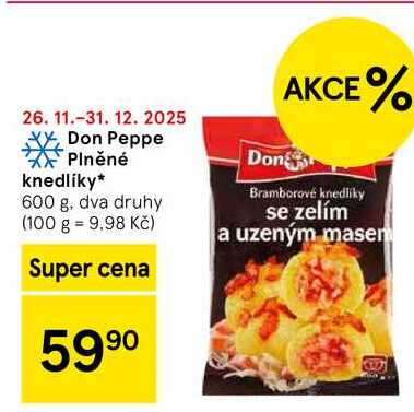 Don Peppe plněné knedlíky, 600 g