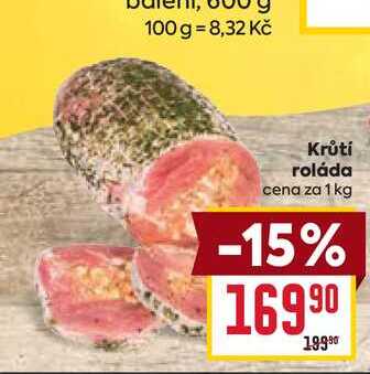 Krůtí roláda cena za 1 kg