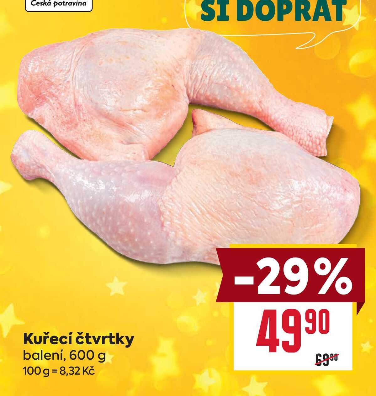 Kuřecí čtvrtky balení, 600 g 