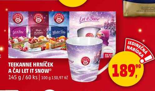 TEEKANNE HRNÍČEK A ČAJ LET IT SNOW, 145 g