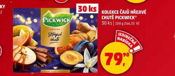 KOLEKCE ČAJŮ HŘEJIVÉ CHUTĚ PICKWICK, 30 ks