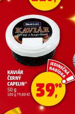 KAVIÁR ČERNÝ CAPELIN, 50 g 