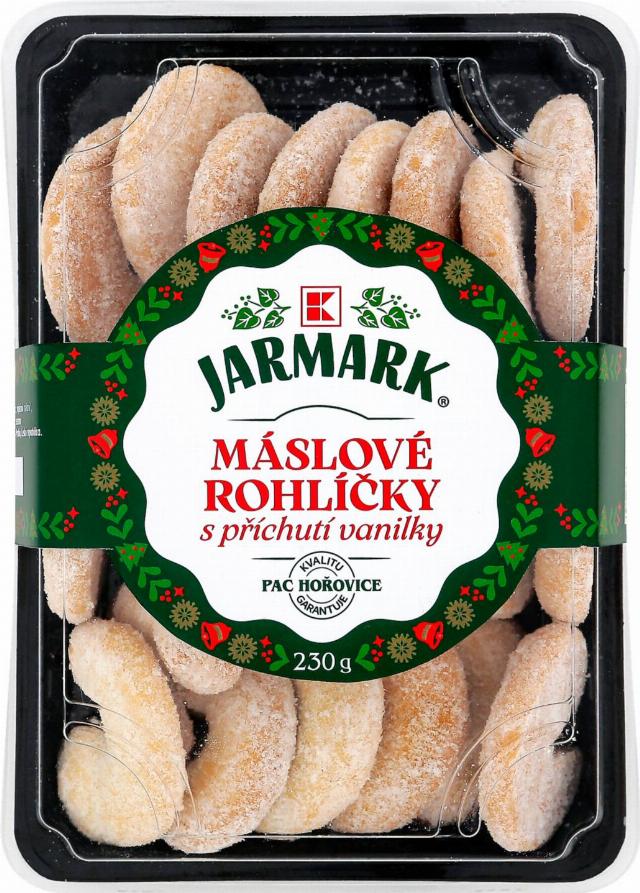 K-Jarmark Máslové vanilinové rohlíčky