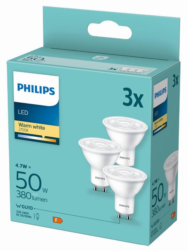 PHILIPS LED Žárovka GU10 50W