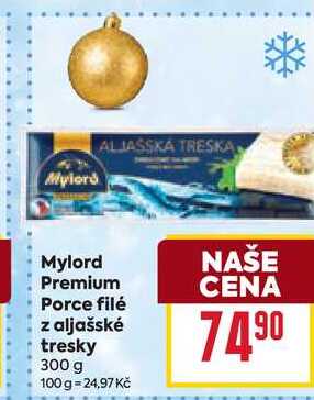 Mylord Premiu Porce filé z aljašské tresky 300g