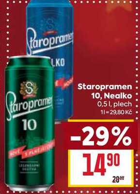 Staropramen 10 0,51, plech