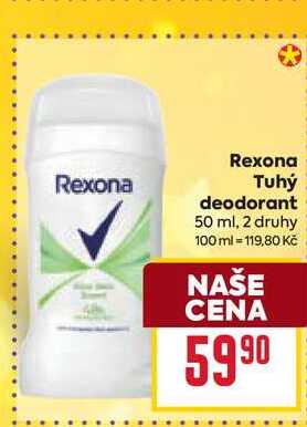 Rexona tuhý deodorant 50ml