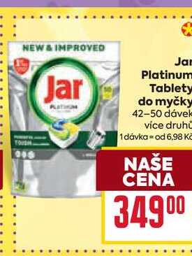 Jar Platinum Tablety do myčky 42-50 dávek 

