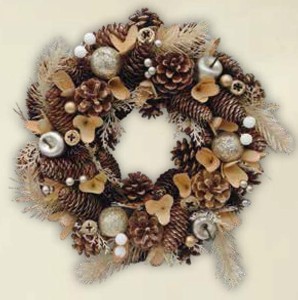 Vánoční dekorace umělý věnec*