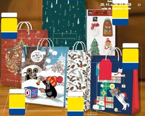 Vánoční dárková taška