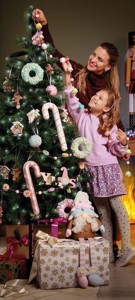 Vánoční dekorační nápis se skřítkem