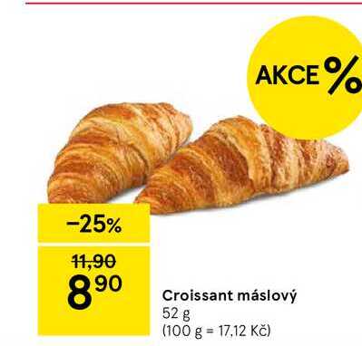 Croissant máslový, 52 g 