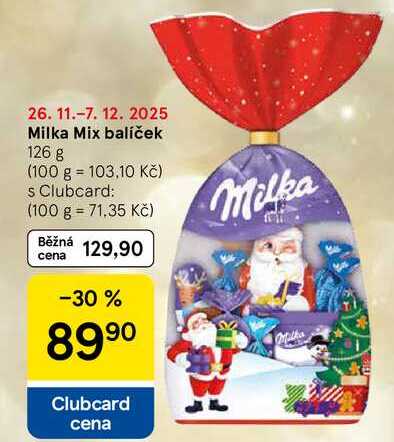 Milka Mix balíček, 126 g