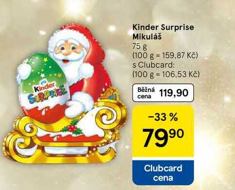 Kinder Surprise Mikuláš, 75 g