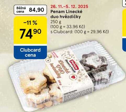 Penam Linecké duo hvězdičky, 250 g