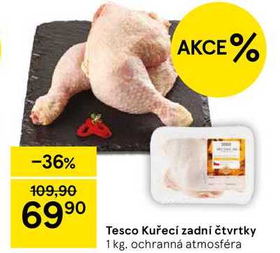 Tesco Kuřecí zadní čtvrtky, 1 kg