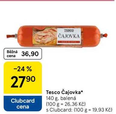 Tesco Čajovka, 140 g, balená  