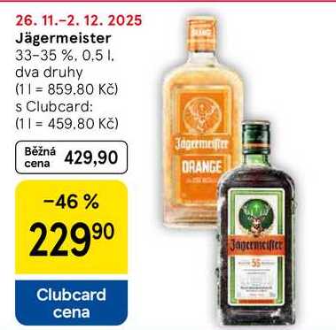 Jägermeister 33-35 %, 0.5 l