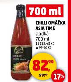 CHILLI OMÁČKA ASIA TIME, 700 ml