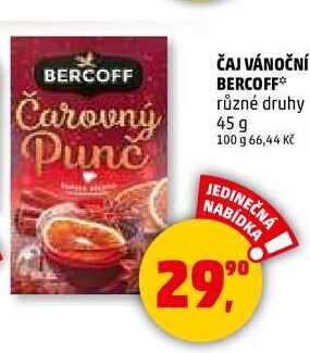 ČAJ VÁNOČNÍ BERCOFF, 45 g 