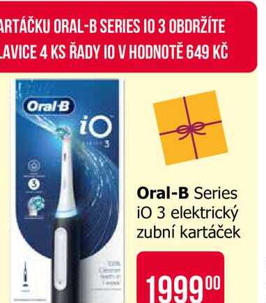 Oral-B iO 3 Oral-B Series iO 3 elektrický zubní kartáček