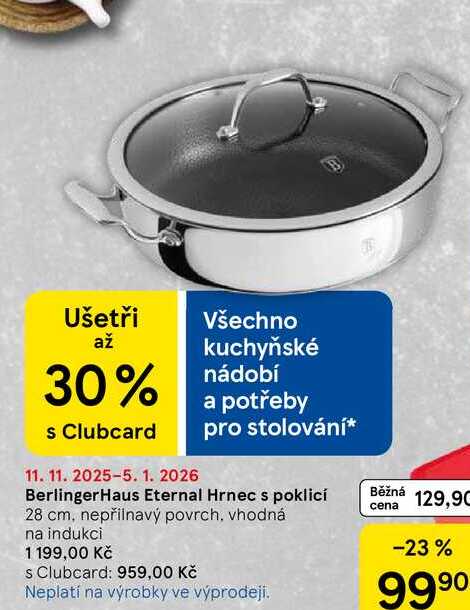 Berlinger Haus Eternal Hrnec s poklicí 28 cm, nepřilnavý povrch, vhodná na indukci 