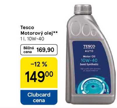 Tesco Motorový olej, 1 l, 10W-40