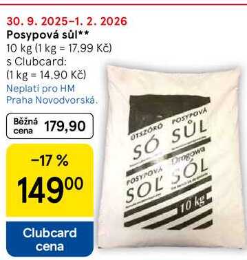 Posypová sůl, 10 kg 