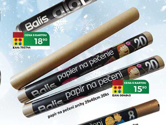 Balispapír na pečení 20 ks