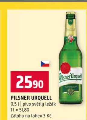 PILSNER URQUELL 0,5l pivo světlý ležák