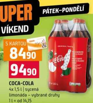 COCA-COLA 4x1,5l