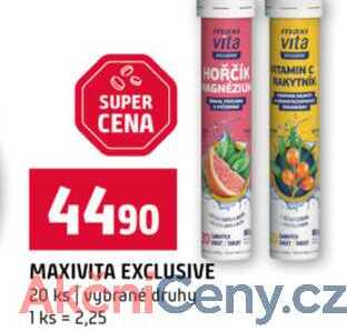 MAXIVITA EXCLUSIVE 20 ks vybrané druhy