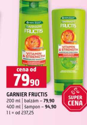 GARNIER FRUCTIS 200 ml balzám 400 ml šampon 