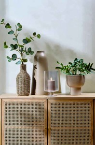 1) Váza KRESTOFF Mořská tráva a ocel.